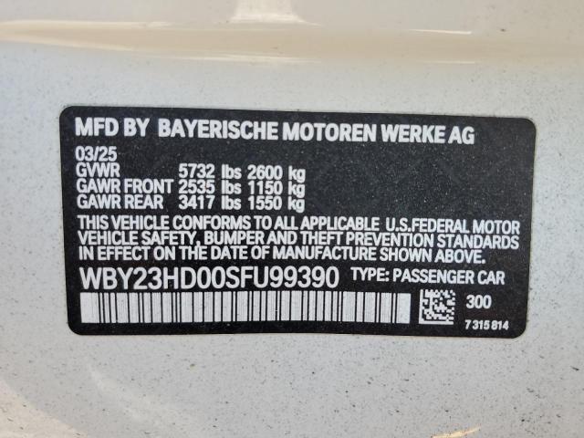 2025 BMW I4 EDRIVE WBY23HD00SFU99390