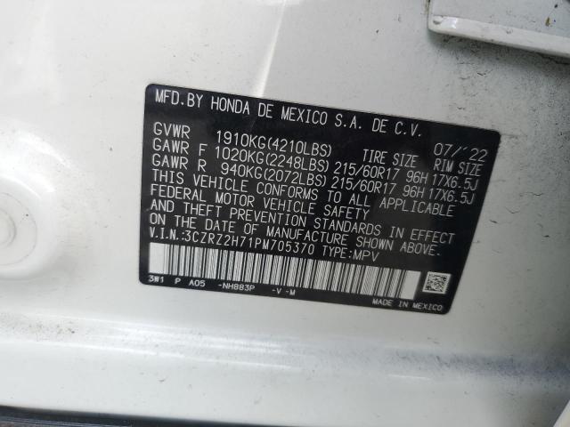 2023 HONDA HR-V EXL 3CZRZ2H71PM705370