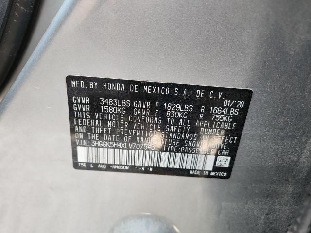 2020 HONDA FIT LX 3HGGK5H4XLM707543