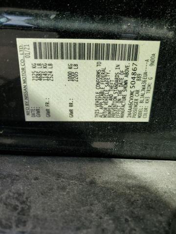 2021 NISSAN MAXIMA SV 1N4AA6CVXMC504867