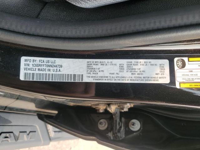2022 RAM 1500 BIG H 1C6SRFFT6NN244739