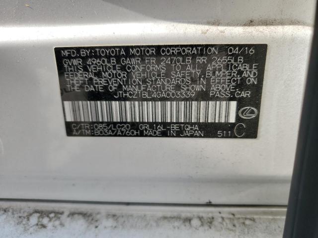 2016 LEXUS GS 350 JTHCZ1BL4GA003339