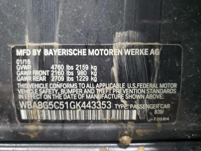 2016 BMW 328 XI WBA8G5C51GK443353