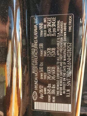 2022 HYUNDAI SANTA CRUZ - 5NTJBDAE6NH028252