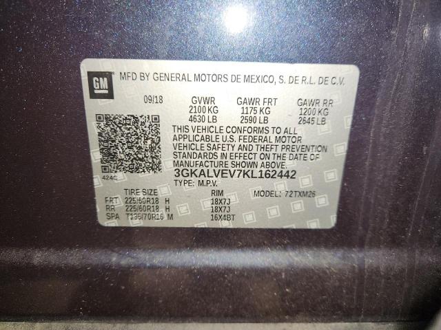 2019 GMC TERRAIN SL 3GKALVEV7KL162442