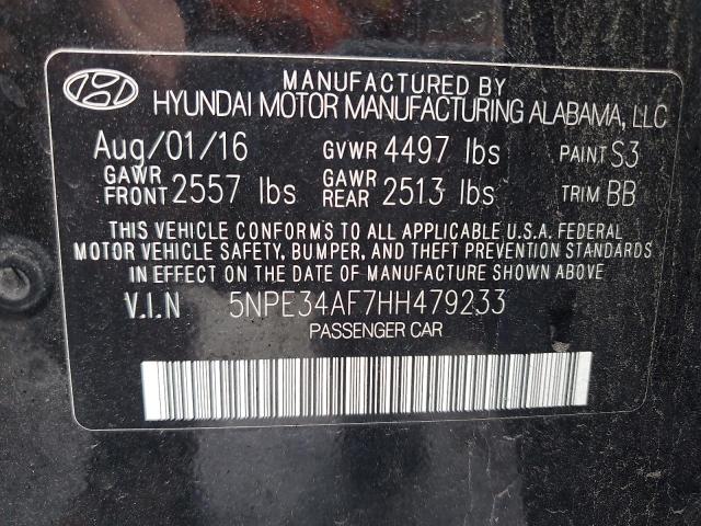 2017 HYUNDAI SONATA SPO 5NPE34AF7HH479233