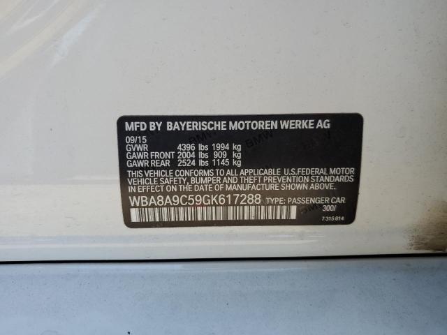 2016 BMW 320 I - WBA8A9C59GK617288