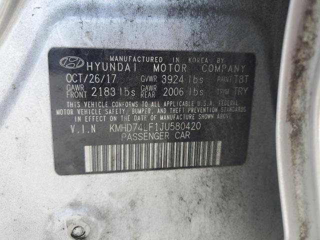 2018 HYUNDAI ELANTRA SE - KMHD74LF1JU580420