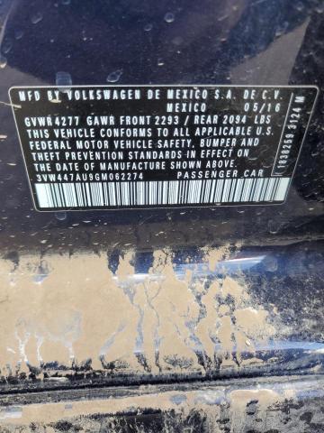 2016 VOLKSWAGEN GTI S/SE 3VW447AU9GM062274