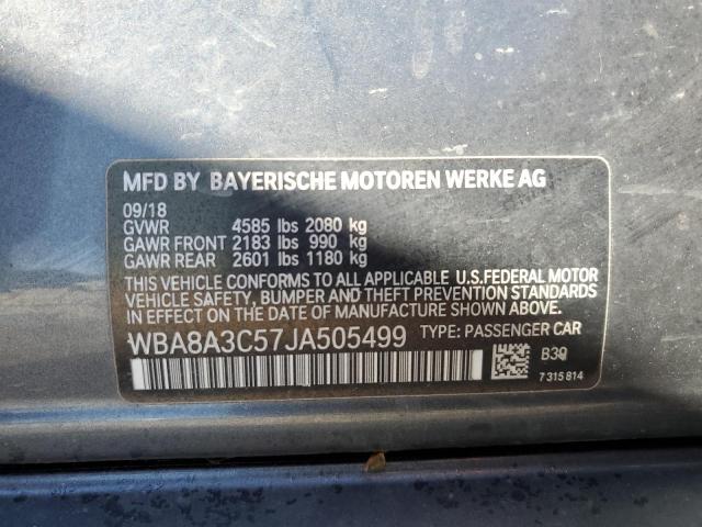 2018 BMW 320 XI WBA8A3C57JA505499
