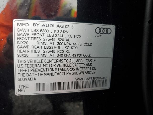 2015 AUDI Q7 PRESTIGE - WA1DGAFE8FD017467