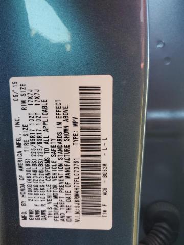 2015 HONDA CR-V EXL 5J6RM4H77FL073761