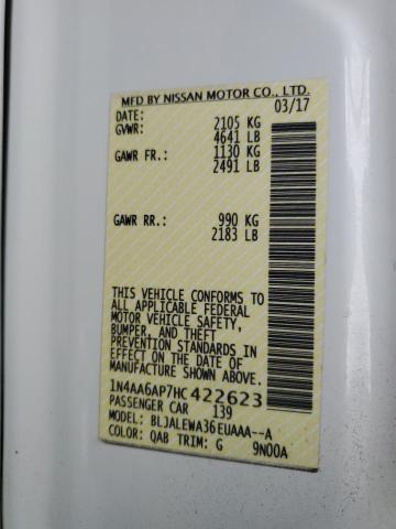 2017 NISSAN MAXIMA 3.5 - 1N4AA6AP7HC422623