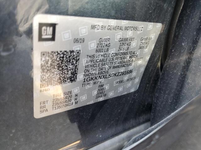 2019 GMC ACADIA DENALI 1GKKNXLS0KZ281686