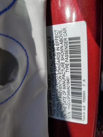 2021 HONDA ACCORD TOURING HYBRID 1HGCV3F94MA018461