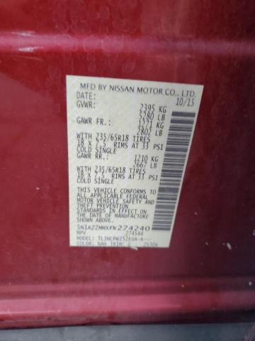 2015 NISSAN MURANO S - 5N1AZ2MHXFN274240