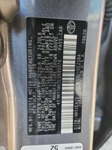 2020 TOYOTA CAMRY SE - 4T1M11AK7LU880076