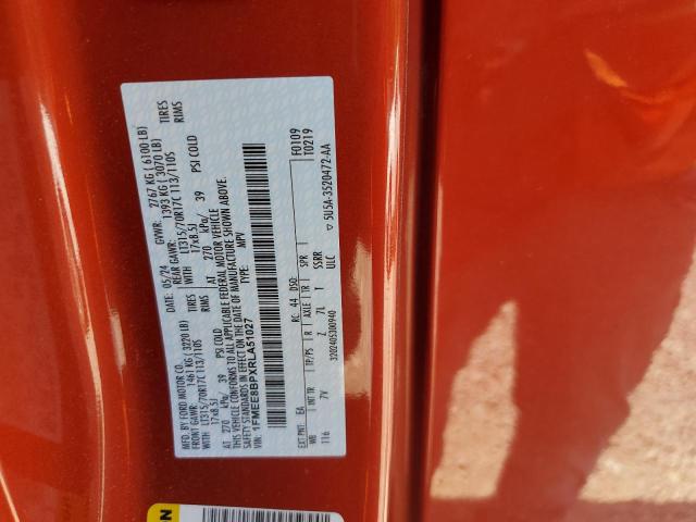 2024 FORD BRONCO OUT 1FMEE8BPXRLA51027