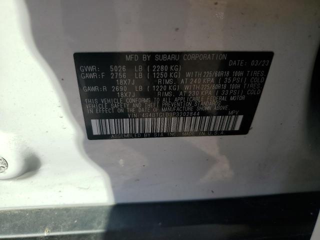 2023 SUBARU OUTBACK ON 4S4BTGLD3P3202844