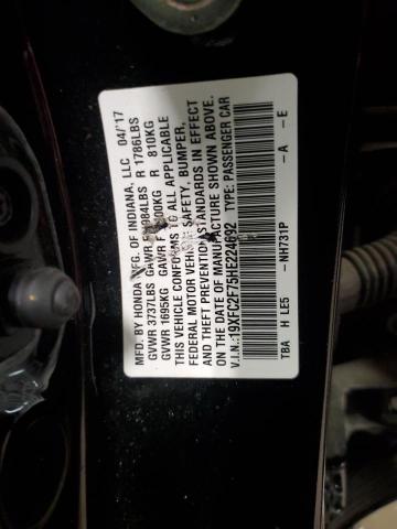 2017 HONDA CIVIC EX - 19XFC2F75HE224692