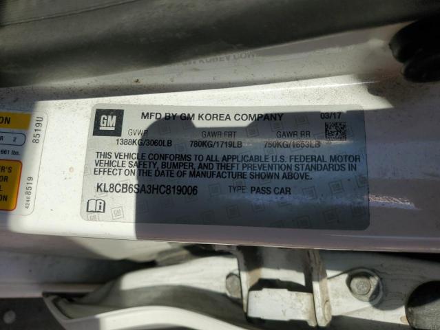 2017 CHEVROLET SPARK LS - KL8CB6SA3HC819006