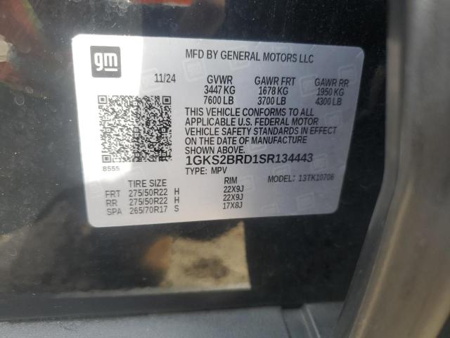 2025 GMC YUKON ELEV - 1GKS2BRD1SR134443