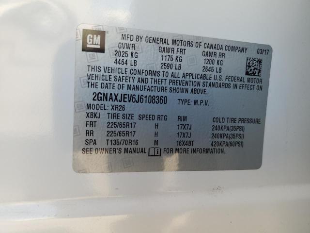 2018 CHEVROLET EQUINOX LT - 2GNAXJEV6J6108360