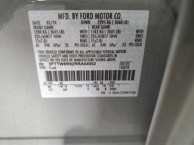 2024 FORD MAVERICK L 3FTTW8R92RRA64002