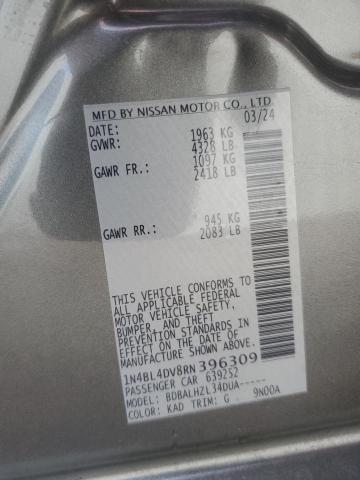 2024 NISSAN ALTIMA SV 1N4BL4DV8RN396309