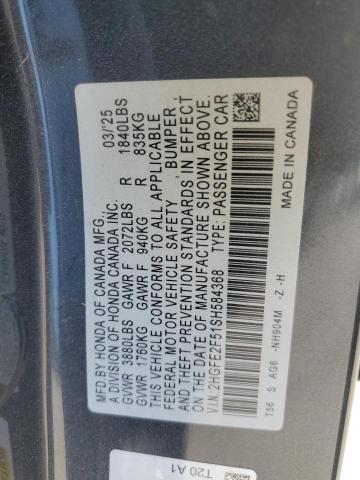 2025 HONDA CIVIC SPORT 2HGFE2F51SH584368