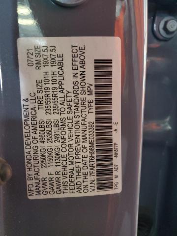 2021 HONDA CR-V TOURI - 7FART6H98ME033392