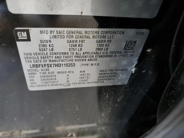 2017 BUICK ENVISION P - LRBFXFSX7HD116253