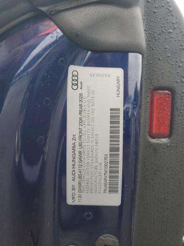 2021 AUDI TT TRUAEAFV7M1002753