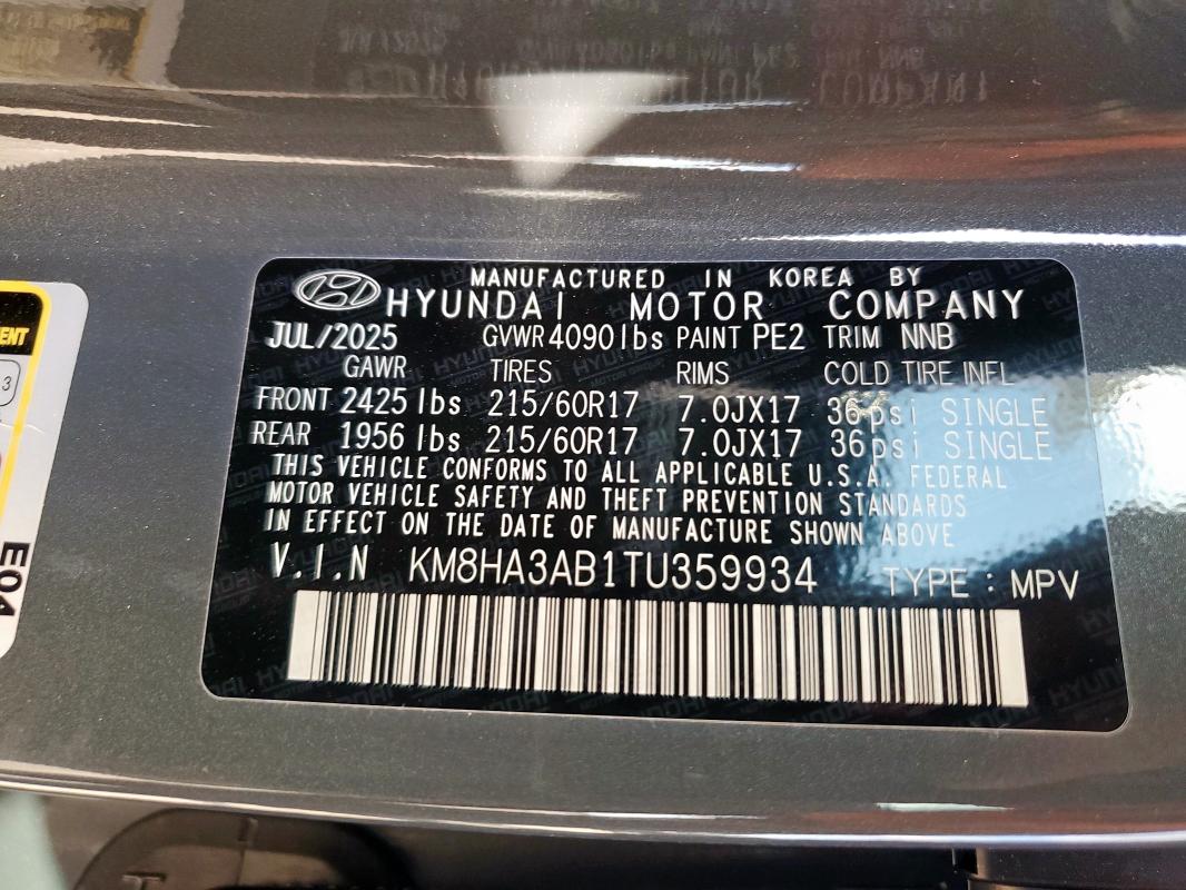 2026 HYUNDAI KONA SE #3290348798