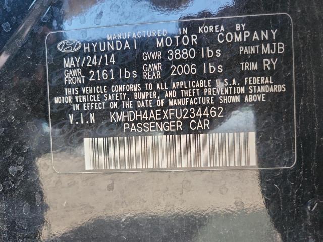 2015 HYUNDAI ELANTRA SE KMHDH4AEXFU234462