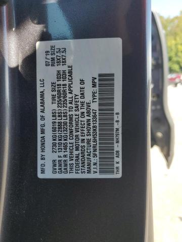 2019 HONDA ODYSSEY EX 5FNRL6H53KB133647