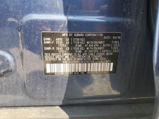 2019 SUBARU OUTBACK 2. - 4S4BSAFC6K3350708