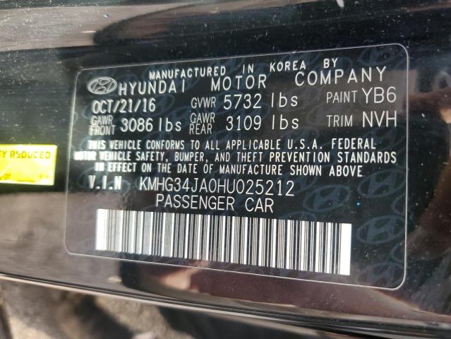 2017 GENESIS G90 PREMIUM KMHG34JA0HU025212