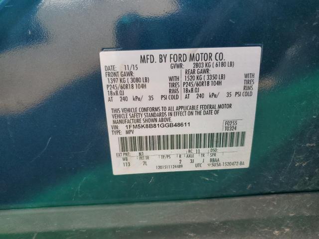 2016 FORD EXPLORER #3231368286