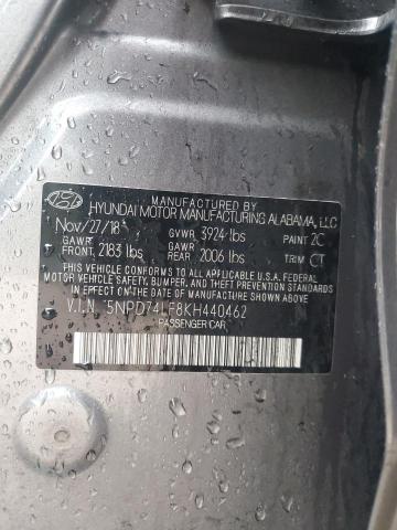 2019 HYUNDAI ELANTRA SE 5NPD74LF8KH440462