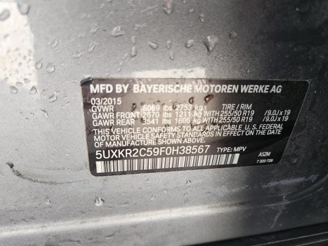 2015 BMW X5 SDRIVE3 5UXKR2C59F0H38567