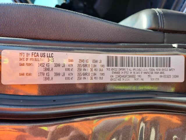 2015 DODGE DURANGO SX - 1C4RDHAG0FC800892