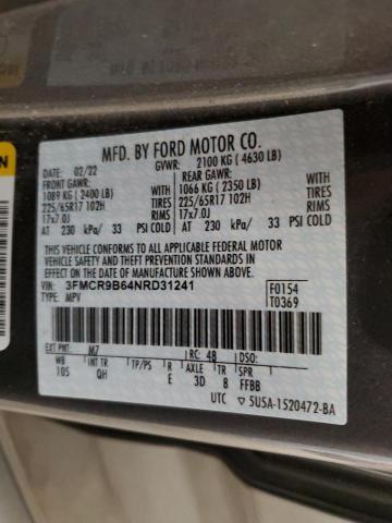 2022 FORD BRONCO SPO 3FMCR9B64NRD31241