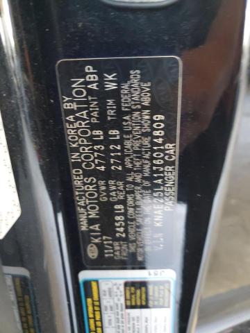 2018 KIA STINGER PR - KNAE25LA1J6014809