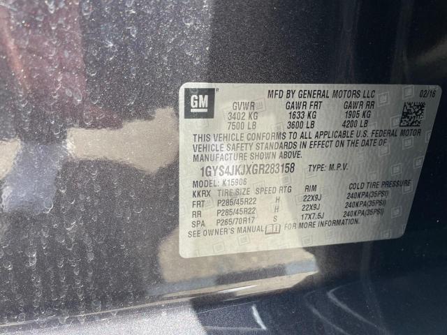 2016 CADILLAC ESCALADE E 1GYS4JKJXGR283158
