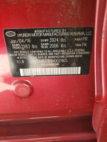 2017 HYUNDAI ELANTRA SE 5NPD84LF8HH002465