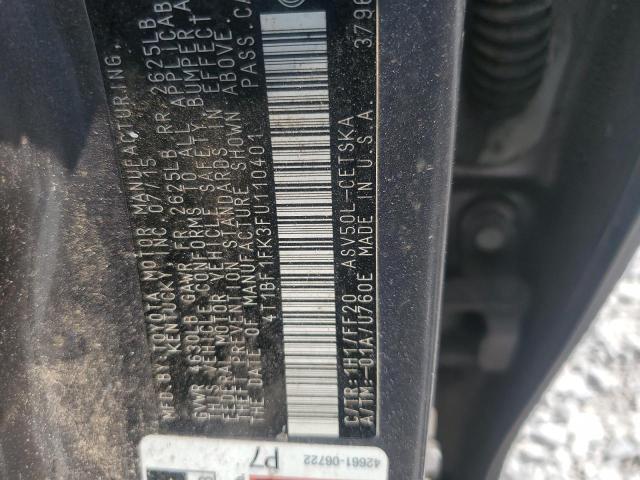 2015 TOYOTA CAMRY LE - 4T1BF1FK3FU110401