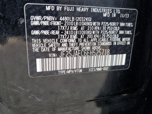 2014 SUBARU FORESTER 2 - JF2SJAEC6EH525718