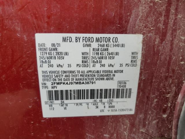 2021 FORD EDGE SEL #3305452085