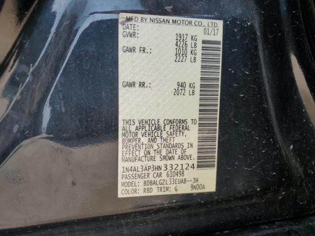 2017 NISSAN ALTIMA 2.5 - 1N4AL3AP3HN332124